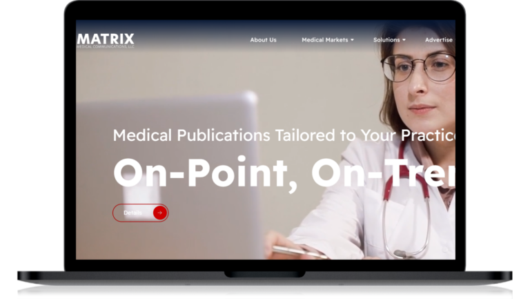 Matrix Medical Communications Website Design